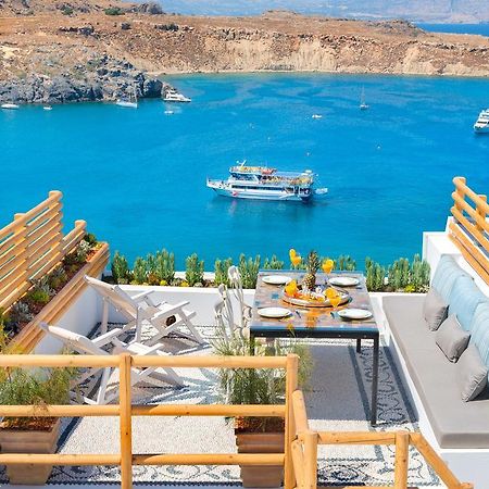 Lindos Shore Summer House With Jacuzzi And Sea View !!! Buitenkant foto