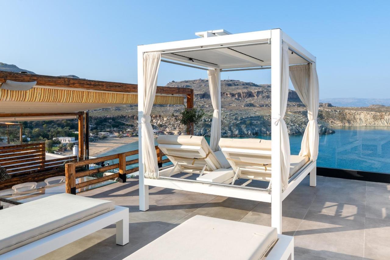 Lindos Shore Summer House With Jacuzzi And Sea View !!! Buitenkant foto