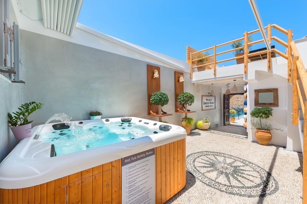 Lindos Shore Summer House With Jacuzzi And Sea View !!! Buitenkant foto