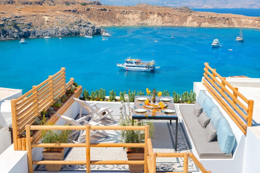 Lindos Shore Summer House With Jacuzzi And Sea View !!! Buitenkant foto