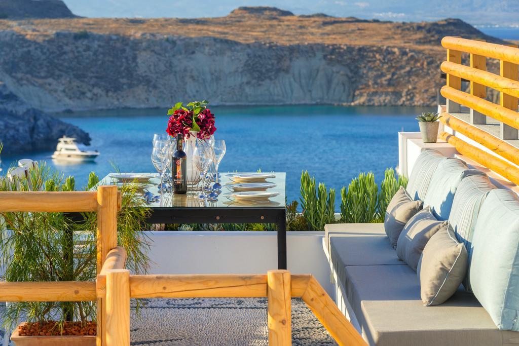 Lindos Shore Summer House With Jacuzzi And Sea View !!! Buitenkant foto